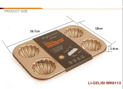 Vista 5 de LI-GELISI Moldes antiadherentes para tartas novedosas, 6 tazas, molde antiadherente para tartas