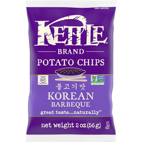 Vista 20 de Kettle Brand Papas Fritas, Backyard Barbeque Kettle Chips, Bolsa de Aperitivos, 1.5 Oz