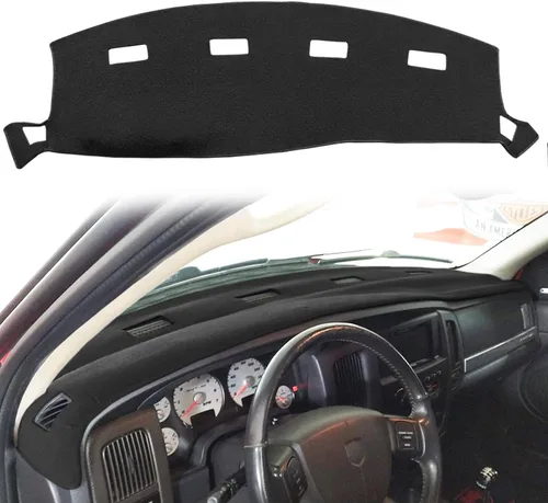 Vista 9 de Yiz Funda para Tablero Cubierta de Salpicadero Tapete de Ajuste Personalizado para Dodge Ram 1500 2002-2005, 2500/3500 2003-2005 (02-05 Beige) Y22