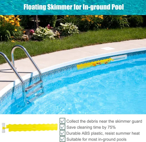 Vista 2 de NICENICY Brazo de desnatador de piscina, protector de desnatador de piscina, desnatador de piscina manos libres para recoger escombros, se adapta a