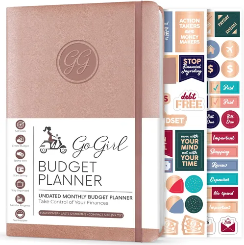 Vista 26 de GoGirl Planificador de Presupuesto – Organizador Mensual de Planificación Financiera, Libro de Presupuesto. Cuaderno de Seguimiento de Gastos, Negro