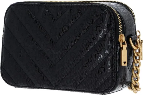 Vista 4 de GUESS Janie Crossbody Cámara, Negro, Negro