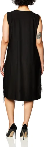 Vista 3 de Forum Novelties Vestido de disfraz de Midnight Dazzle Flapper para mujer