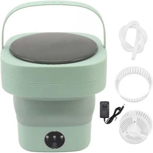 Vista 8 de Lavadora portátil, mini lavadora plegable de 6.5 litros, drenaje automático, lavadora compacta para ropa de bebé, ropa interior, calcetines