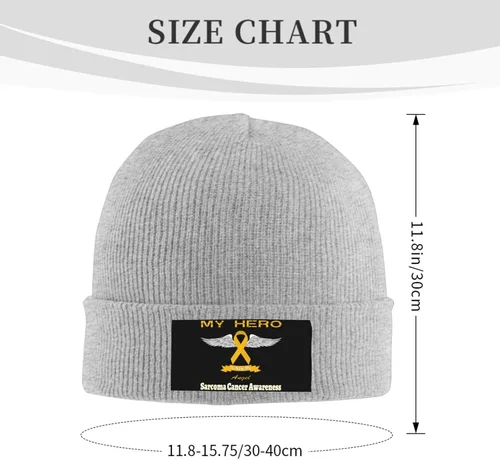 Vista 3 de Beanie Hat Stretchy Hat Soft Warmth Knit Hat Cap for Men & Women Unisex