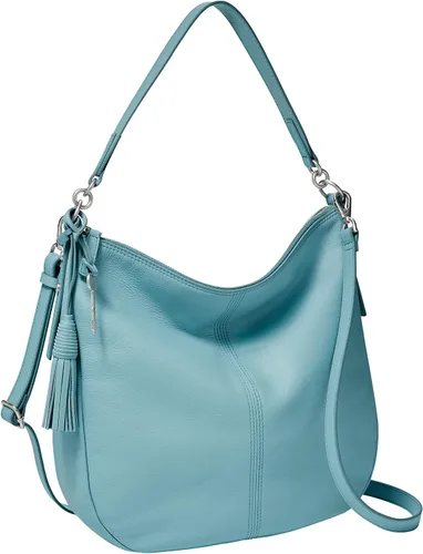Vista 3 de Fossil Jolie Bolso Hobo de cuero para mujer, Turquesa, talla única