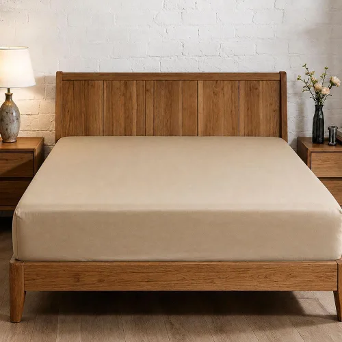 Vista 46 de Sábana bajera ajustable de lujo suave de 600 hilos, 100% algodón egipcio, sábana bajera ajustable individual con elástico alrededor, se adapta a