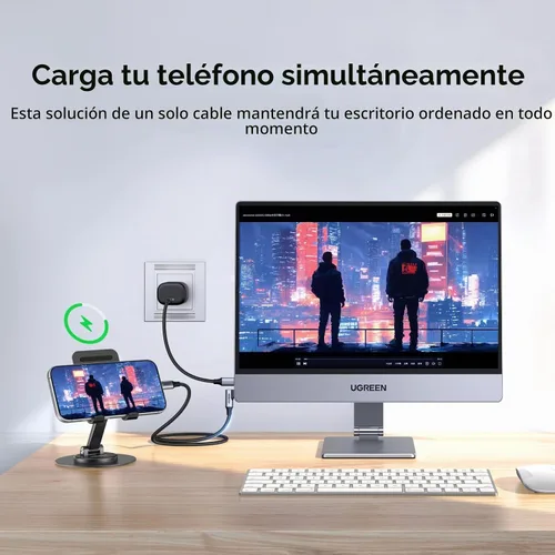 Vista 6 de UGREEN Monitor portátil de 16 pulgadas 2.5K con soporte magnético