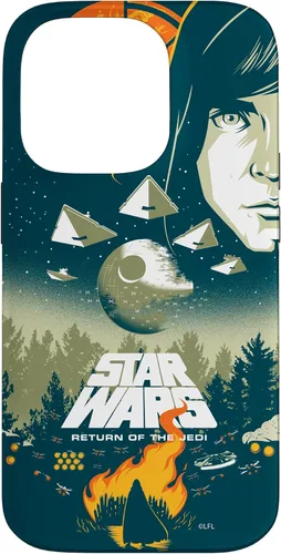 Vista 17 de Star Wars Funda con póster de película retro ilustrada con el regreso del Jedi para iPhone 17