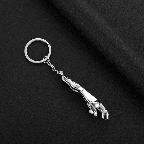 Vista 2 de Llavero creativo con logotipo de coche 3D, llavero de metal cromado y aleación de coche, regalos para mujeres y hombres, tamaño universal