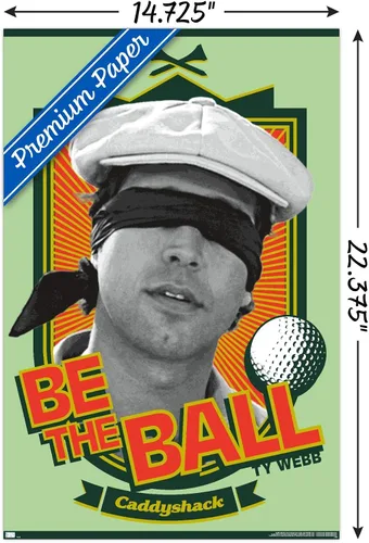 Vista 35 de Trends International Caddyshack - Póster de pared Be the Ball, 14.725 x 22.375 pulgadas, versión enmarcada de madera de granero