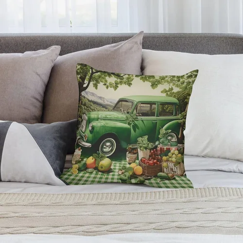 Vista 7 de Funda de cojín de terciopelo verde con diseño de trébol de granja, fundas decorativas para sala de estar, fundas de almohada cuadradas decorativas