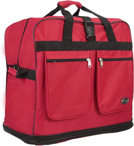 Vista 2 de 30 "36" 40 "Rolling Wheeled Duffel Bag Spinner Equipaje Expandible, Rojo -, Bolsa de lona con ruedas