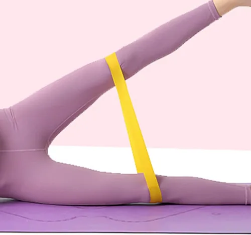Vista 3 de 5 bandas de ejercicio elásticas de resistencia para ejercicio, fitness, yoga, cinturón de entrenamiento, 5