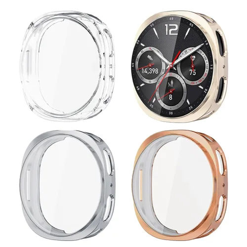 Vista 11 de (Paquete de 4) Funda Protectora de Pantalla Compatible para Samsung Galaxy Watch 6 de 40 mm (Versión 2023) Funda de Silicona Protectora Completa