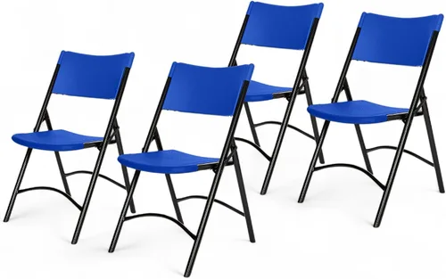 Vista 17 de OEF Furnishings Serie OEF600 Sillas plegables de respaldo alto, asiento de grado comercial de polietileno moldeado por soplado para uso en Rojo