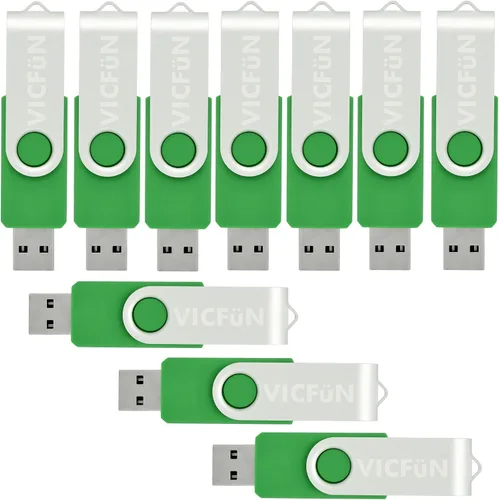 Vista 6 de Paquete de 10 unidades flash USB a granel - Memoria USB de 8 GB - USB 2.0, azul