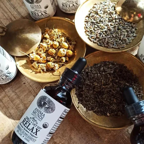 Vista 3 de Anima Mundi Apothecary Relax Tonic - Apoyo para el sistema nervioso – Ayuda natural para calmar y mejorar el estado de ánimo – Logra el alivio