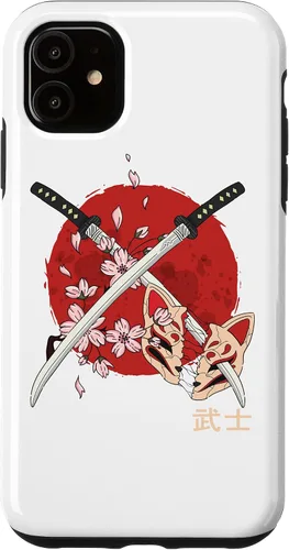 Vista 6 de Funda para iPhone 12 mini con forma de espada de samurái japonés antiguo