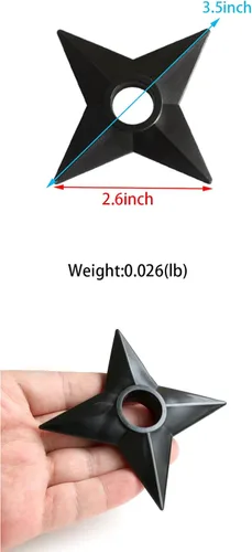 Vista 5 de Diadema de anime Ninja Cosplay Set 8 piezas para disfraz con temática de Ninja accesorios de cosplay de Halloween