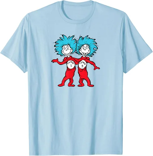 Vista 92 de Dr. Seuss Thing 1 Thing 2 Buddies - Camiseta Negro