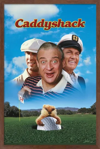 Vista 10 de Trends International Caddyshack - Póster de pared de arte clave, 14.725 x 22.375 pulgadas, versión enmarcada de madera de granero Versión enmarcada