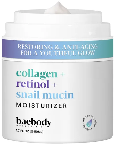 Vista 8 de Baebody Fabricado en EE. UU. Crema de retinol para la cara - Crema facial antienvejecimiento para líneas finas y arrugas - Con aceite de jojoba