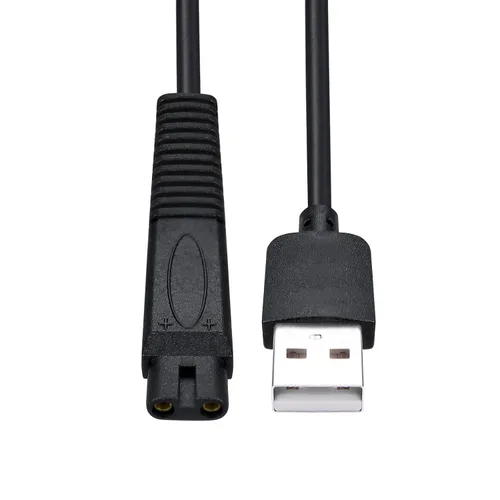 Vista 4 de Cable de carga de repuesto para afeitadora Skull Shaver Pitbull Gold Pro, Palm, Platinum Electric Razor - Cable USB 2