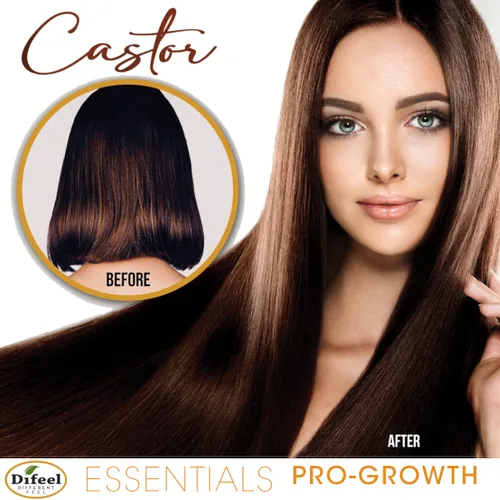 Vista 3 de Difeel Essentials Pro-Growth - Champú de ricino de 12 onzas, champú de aceite de ricino para el crecimiento del cabello, sin sulfato, aceite
