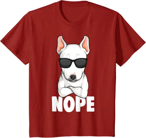 Vista 49 de Camiseta de perro Bull Terrier para niños y mujeres, Negro