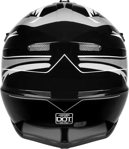 Vista 6 de JAGASOL DOT - Casco de motocross todoterreno para adultos, hombres y mujeres, casco de motocicleta de cara completa, casco de motocicleta de cara