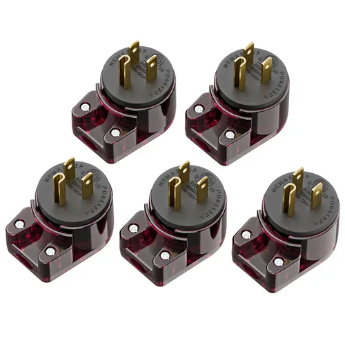 Vista 31 de Nema 5-15P Enchufe de 90 grados, Plugrand ETL Listado 15A 125V Enchufe
