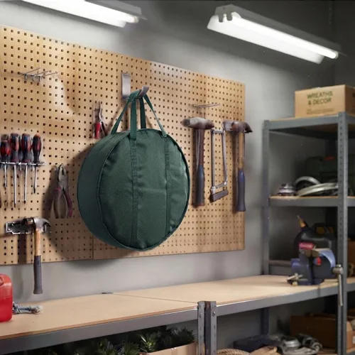 Vista 4 de LAMINET Fundas de herramientas multiusos para exteriores, bolsa de herramientas para manguera de jardín para cable de carga EV, cables de puente