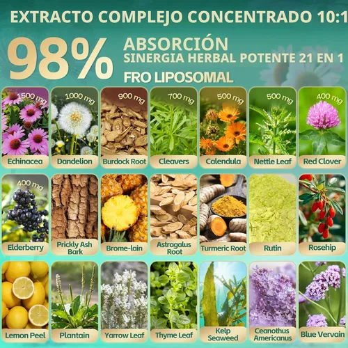 Vista 3 de Suplementos de drenaje linfático liposomal 21 en 1, cápsulas blandas, suministro para 100 días, soporte del sistema linfático de 6000 mg para 1