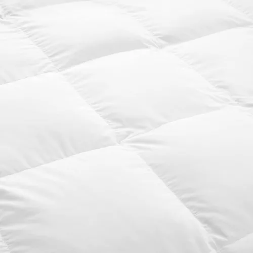 Vista 2 de Firefly - Edredón de plumón de ganso blanco y plumas blancas para todas las estaciones, funda 100 % algodón, certificado estándar responsable
