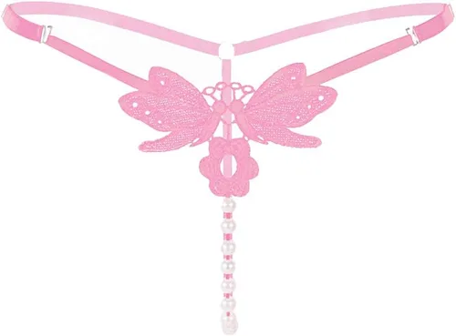 Vista 13 de Tanga de cintura baja con bordado de mariposa para mujer 6 Pack-Multicolor