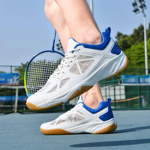 Vista 5 de Zapatos deportivos casuales de entrenamiento de squash, zapatos de tenis de bádminton para hombres, zapatos de pickleball zapatos deportivos