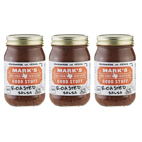 Vista 5 de Mark's Lone Star Certified Good Stuff - Tarro de salsa de 16 onzas (paquete de 3) (elige el sabor a continuación) (original - caliente)