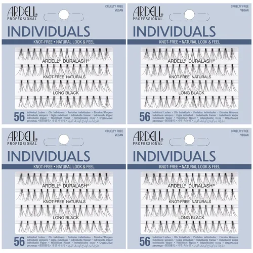 Vista 11 de Ardell Pestañas postizas individuales – Combo, negro, aspecto natural, racimos de pestañas, fácil aplicación para efecto de extensión de pestañas