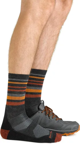 Vista 2 de Darn Tough Fastpack Micro Crew - Calcetines de senderismo ligeros con cojín para hombre (estilo 5012)