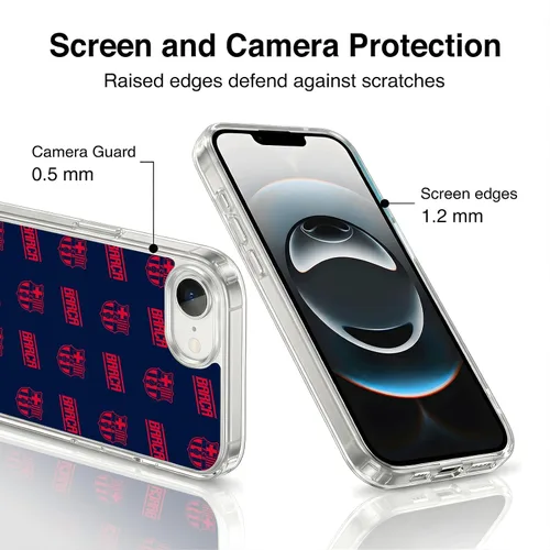 Vista 165 de Head Case Designs Funda de gel suave con licencia oficial del FC Barcelona Barca Crest Graphics [protección de grado militar] compatible con Apple