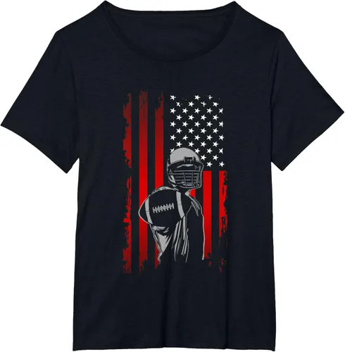 Vista 26 de Camiseta de fútbol americano, Negro