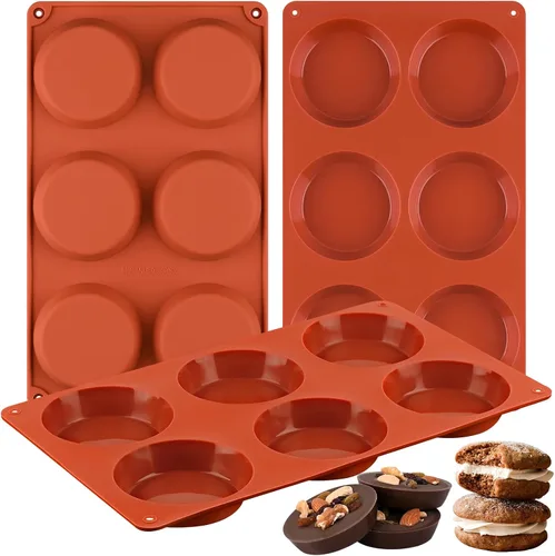 Vista 11 de Sakolla Paquete de 2 Moldes para Mini Pasteles de 3 Niveles, Sin BPA, 6 Cavidades de Silicona, Moldes para Cake Pops, Formas para Hornear Cake Pop