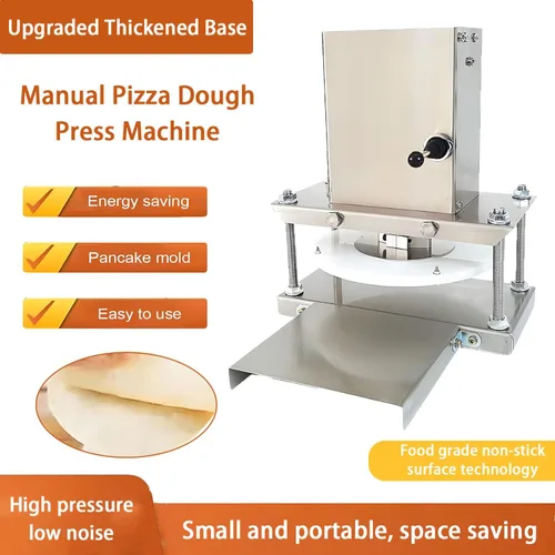 Vista 6 de Máquina eléctrica de la prensa de la masa de la pizza de 2000W, máquina comercial de la prensa de la pizza, 400 piezas por hora, fuerza de empuje