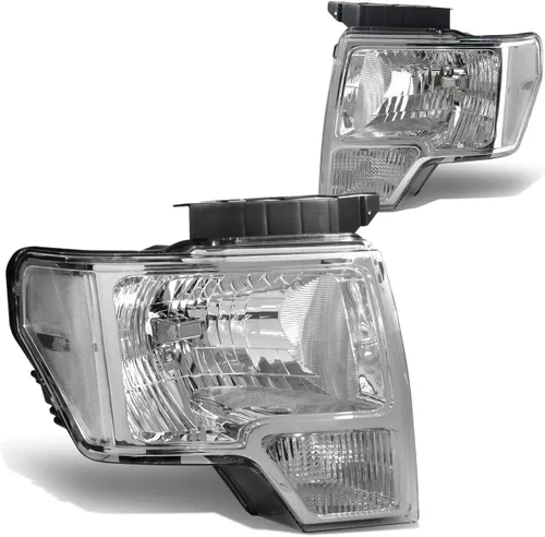 Vista 9 de Auto Dynasty Conjunto de faros delanteros compatible con Ford F150 2009, 2010, 2011, 2012, 2013, 2014, 12ª generación, repuesto de faros con luces
