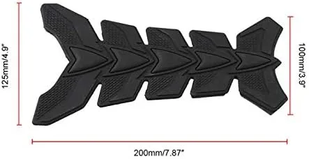 Vista 2 de 1 unids 3D Fibra de Carbono Motocicleta Gel Aceite Gas Tanque de Combustible Almohadilla Adhesivo Protector