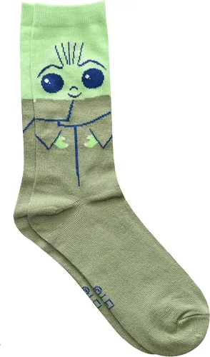 Vista 3 de STAR WARS Yoda Precious Cargo Crew - Calcetines para jóvenes 2 pares