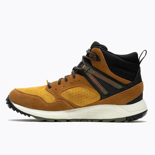 Vista 5 de Merrell Botas de senderismo impermeables Wildwood Mid Leather para hombre