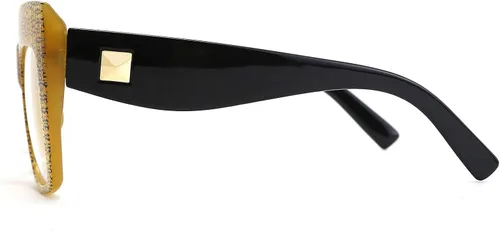 Vista 3 de FEISEDY Gafas cuadradas de gran tamaño con marco de gafas para mujer B2475