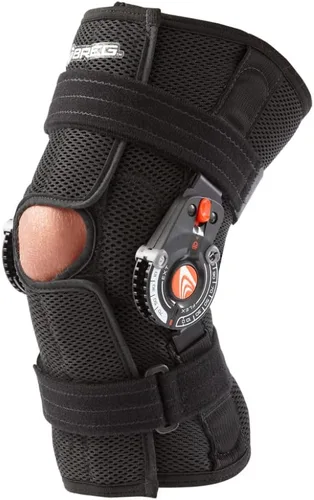 Vista 9 de Breg Rodillera Recover, larga, malla de aire, espalda abierta, envolvente (XS) Long airmesh hinged knee support that eases LCL, knee sprain